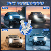 Upgrade your 2004-2012 Ford F-150 with these H13 LED headlight bulbs, offering up to 600% more brightness than standard halogen bulbs. 