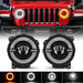 Illuminate the road with our Jeep Gladiator LED Headlights featuring a Dual Halo design