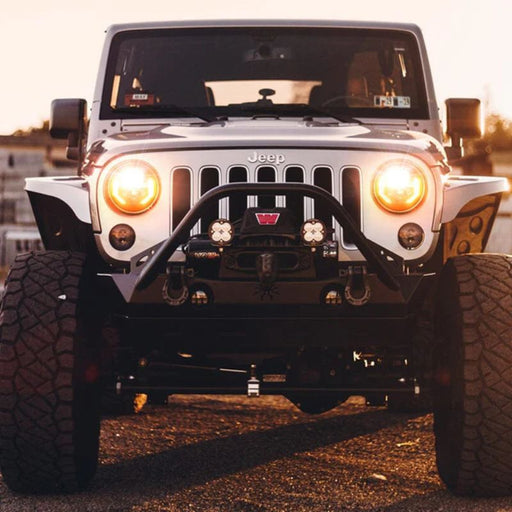 Illuminate your journey with non-detachable Jeep Wrangler LED Headlights. Compatible with 1997~Later Jeep Wrangler models, offering enhanced visibility and style.