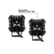 Suparee Recon 1 2" LED Pod Lights Spot Flood Beam With Amber DRL