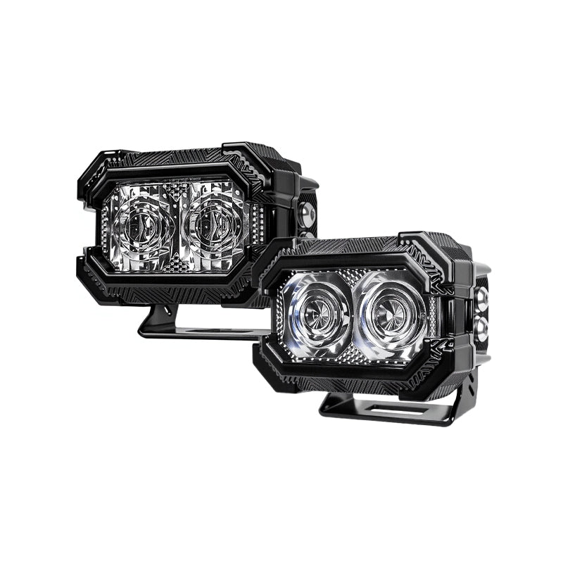 Suparee Recon 2 3" LED Pods with Amber DRL Spot and Wide Beam