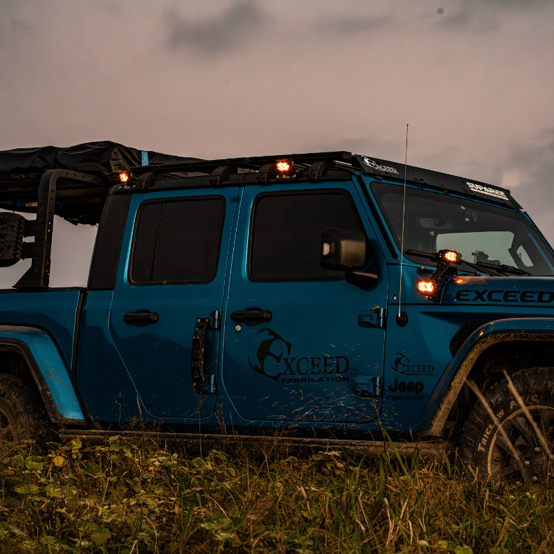 Suparee Recon 2 3" LED Pods with Amber DRL Spot and Wide Beam