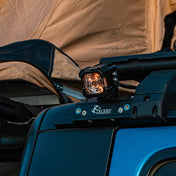 Suparee Recon 1 2" LED Pod Lights Spot Flood Beam With Amber DRL