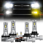 ⚡ 𝑳𝒊𝒎𝒊𝒕𝒆𝒅 𝑳𝒆𝒇𝒕 SUPAREE LED Bulbs Set Headlights & Fog Lights for 2010-Later Toyota 4Runner