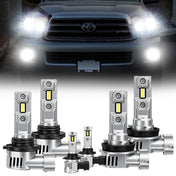 SUPAREE 9005 H8 LED Headlights & 9145 Fog Lights Bulbs Set for 2007-2013 Tundra