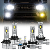 SUPAREE 9005 H8 LED Headlights & HB4 Fog Lights Bulbs for 2006-2009 Toyota 4Runner