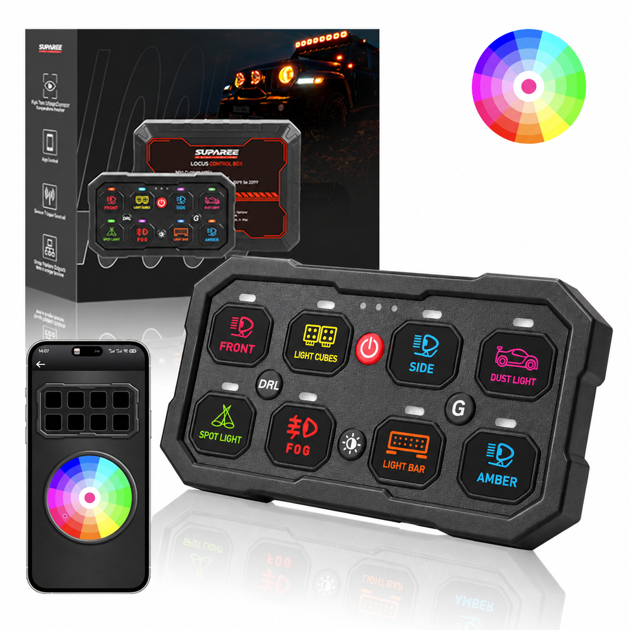 SUPAREE LOCUS 8 Gang Switch Panel with App Control