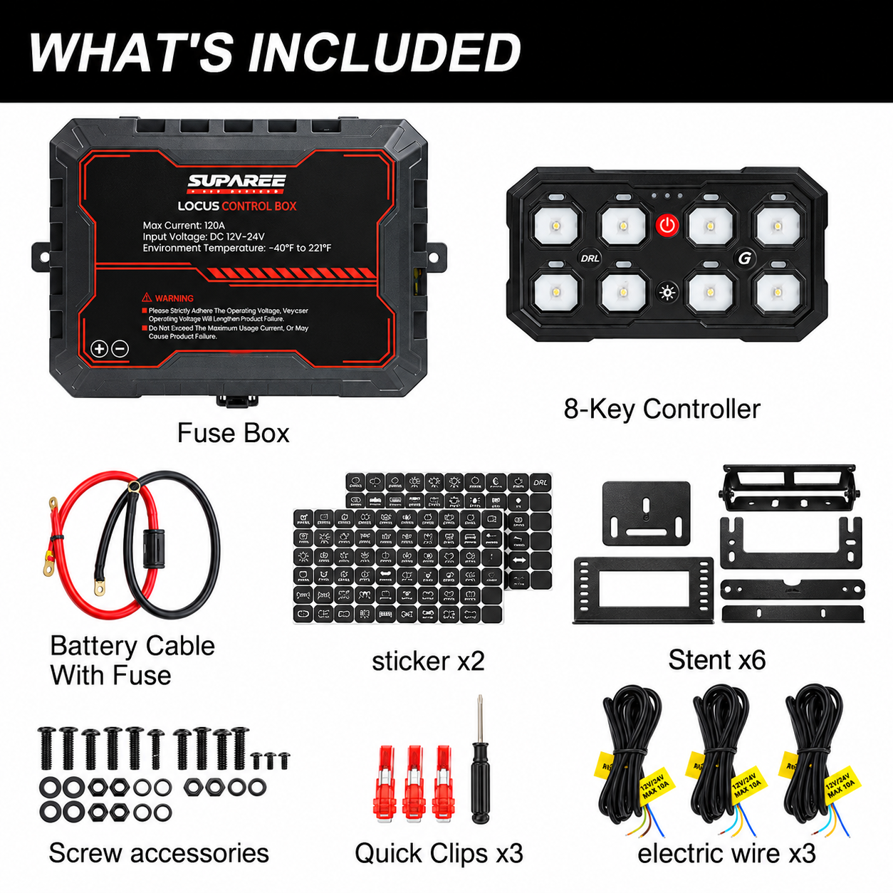SUPAREE LOCUS 8 Gang Switch Panel with App Control