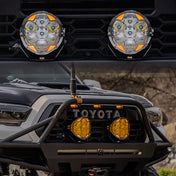 Plug Perform Play HELM 7" LED Driving Lights Twin Kit, 26,692LM Dual Beam with Amber DRL