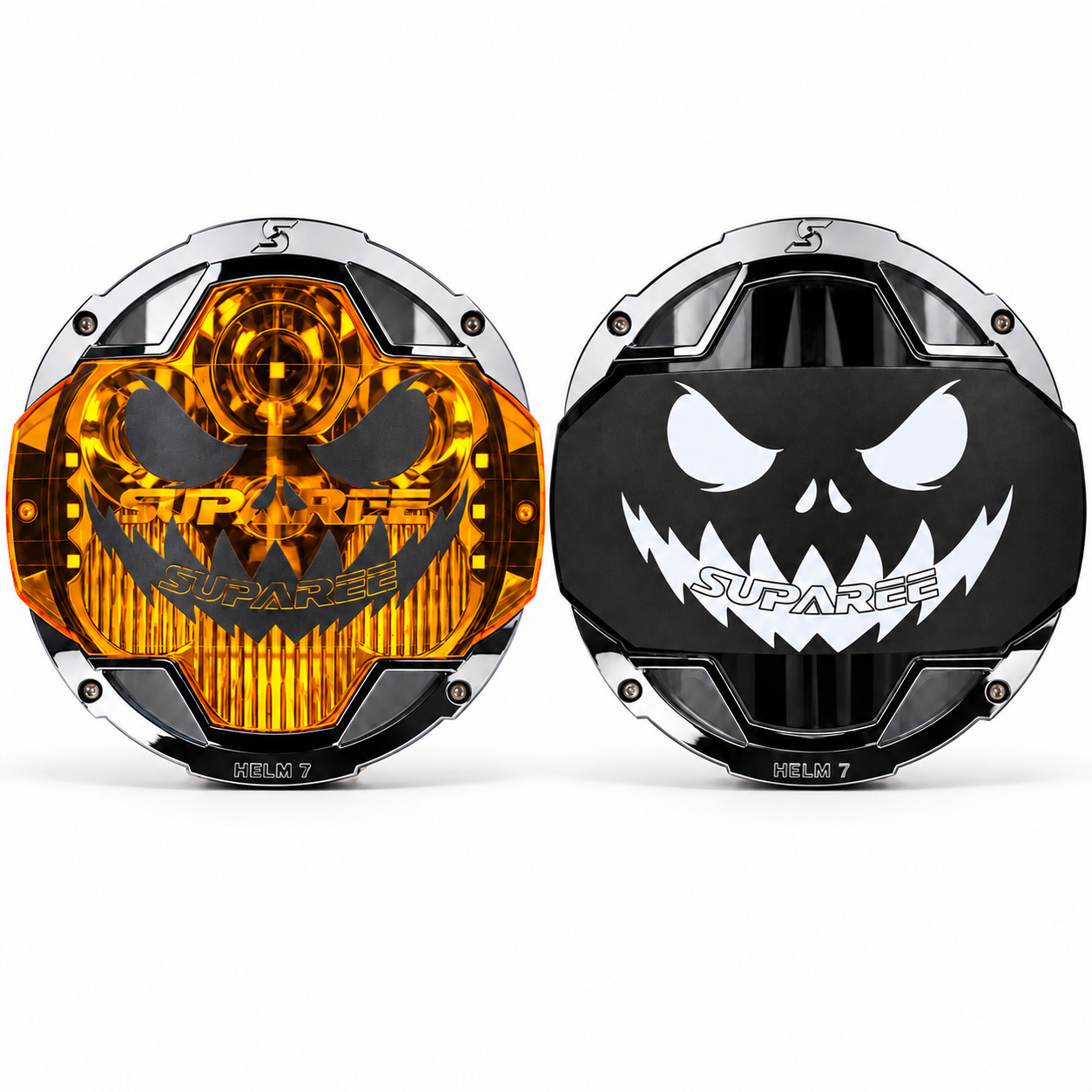 SUPAREE Halloween Stickers for HELM 7 Light Covers – 4-Pack