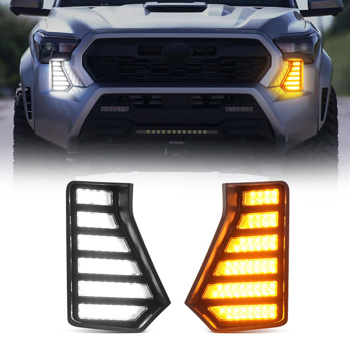 Suparee Bumper LED Fog Lights Dual Color for 2024 Toyota Tacoma