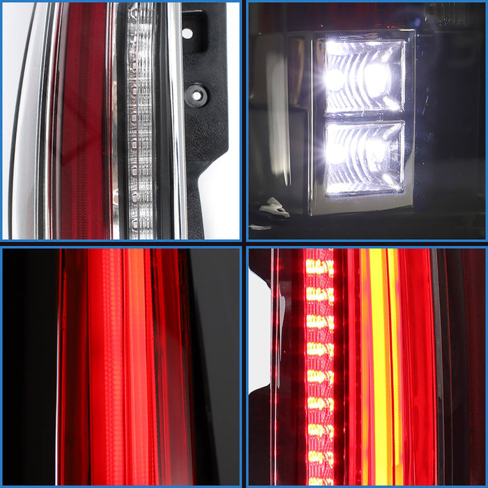 Full LED Tail Lights with Red Turn Signal For Chevrolet Suburban/Tahoe 2015-2020