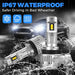 The h11 LED headlight bulbs are IP67 waterproof, designed for extreme weather and environmental conditions.