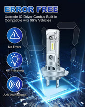 The h7 LED light bulb is error-free and compatible with 99% of vehicles.