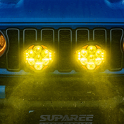SUPAREE HELM 7 LED Driving Lights, 26692LM Dual Beam with Amber DRL