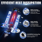 SUPAREE HIR2 9012 LED Bulbs with Diamond White 6500K for Headlights