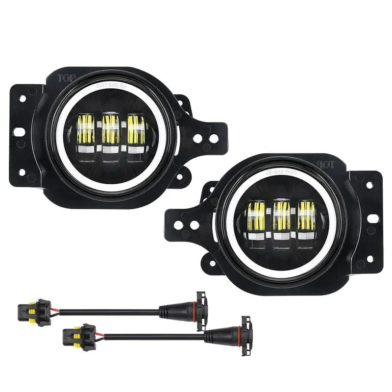 We offer a complete set, including 2 pc  jeep fog light and a wiring harness for convenient installation.