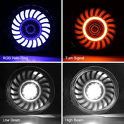 These Jeep Gladiator LED Headlights are equipped with 4 lighting modes: High Beam, Low Beam, Turn signal, and RGB Halo.