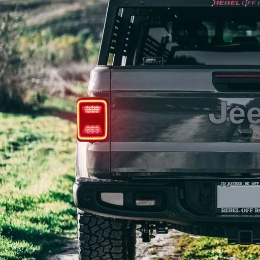 Elevate your 2020-2024 Jeep Gladiator with LED Tail Lights featuring Smoked Lenses.