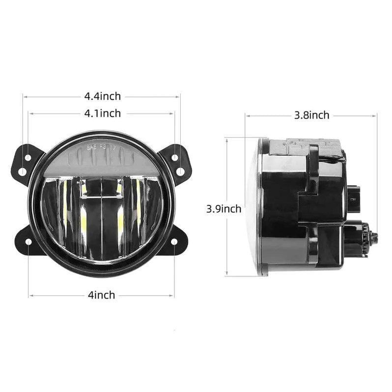 Jeep JL Fog Lights For 20182024 Wrangler Sahara Rubicon — SUPAREE