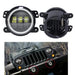 Jeep Wrangler fog lights are a direct replacement, requiring no modification or additional parts for installation.