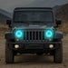 Discover the ultimate upgrade for your Jeep Wrangler JK with our LED headlights featuring RGB halos.