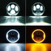 jeep wrangler led headlights with 4 lighting patterns.