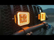 SUPAREE HYPER 5” Halo DRL LED Pods For Jeep Wrangler JL, IP69K