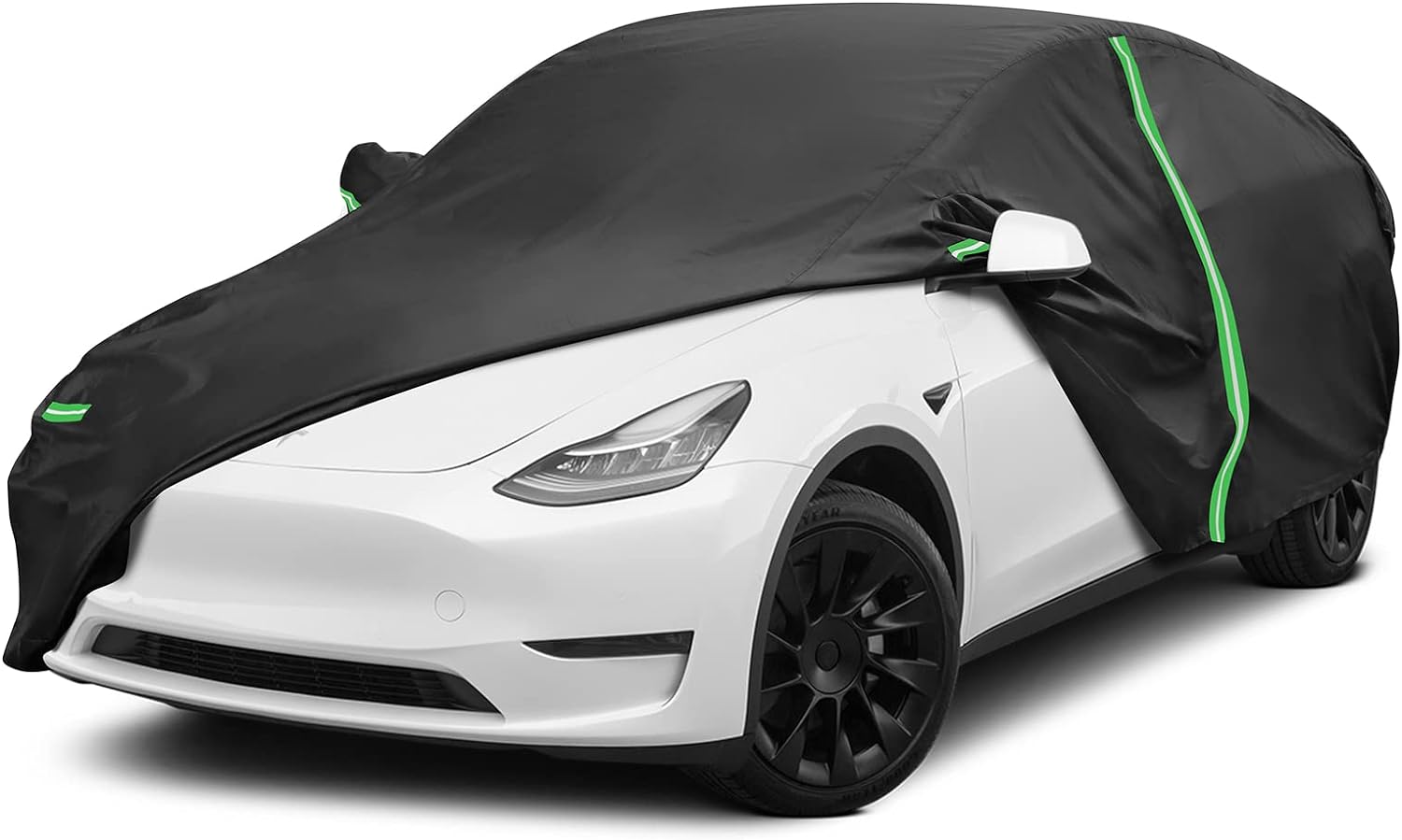 SUPAREE Black 420D Waterproof Rain Cab Cover with Reflective Strip for Tesla Model Y 2020-2023 Product description