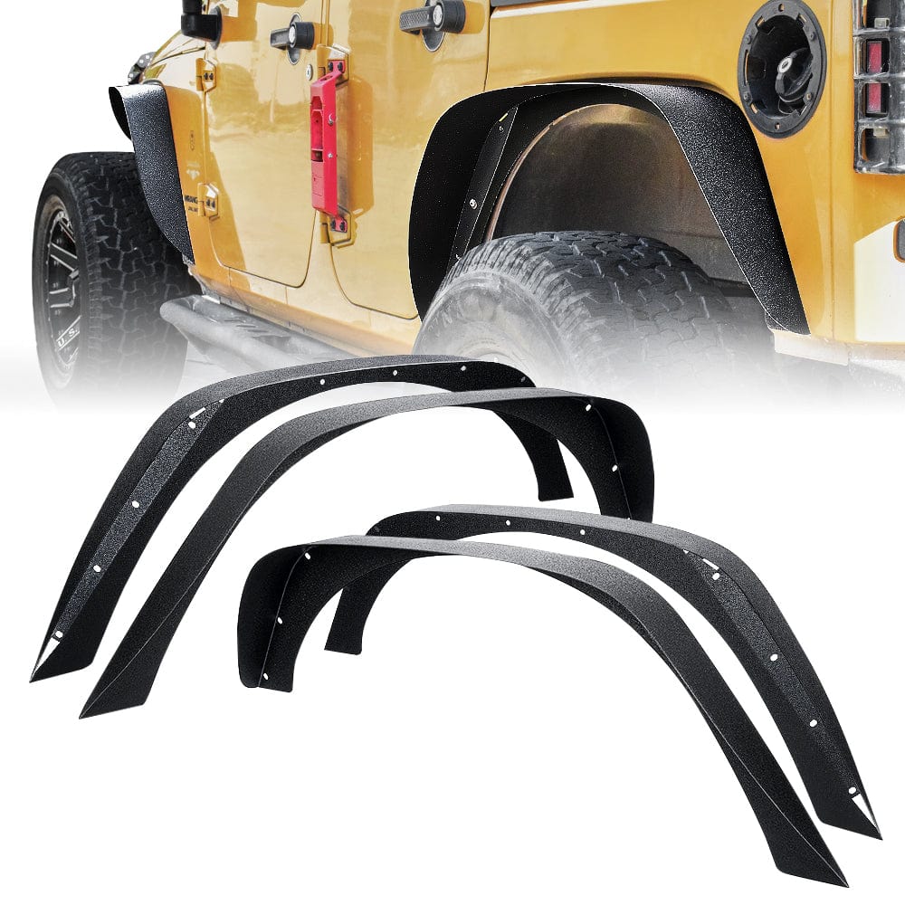 SUPAREE.COM Jeep Accessories Jeep Grind Series Steel Fender Flare Kit for 2007-2018 Wrangler JK JKU Product description