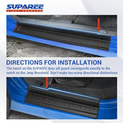 SUPAREE.COM Jeep Accessories Suparee Jeep Door Sill Guards Kit with Logo 1941 for 2007-2018 Wrangler JK JKU Product description