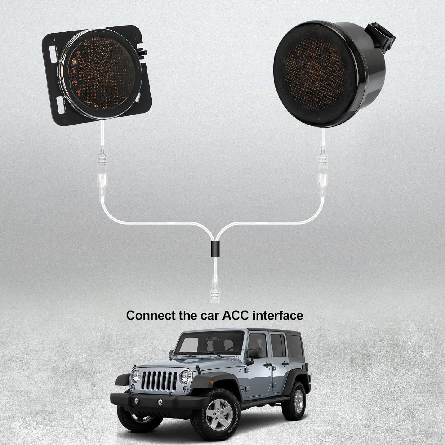 SUPAREE.COM Jeep Combo Suparee Jeep LED Turn Signals & Fender Side Markers for 2007-2018 Wrangler JK JKU Product description