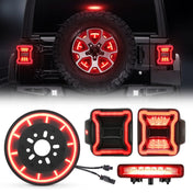 SUPAREE.COM Jeep Combo Suparee Jeep Wrangler LED Tail Lights with Spare Tire light & 3rd Brake Light Set for JL Product description