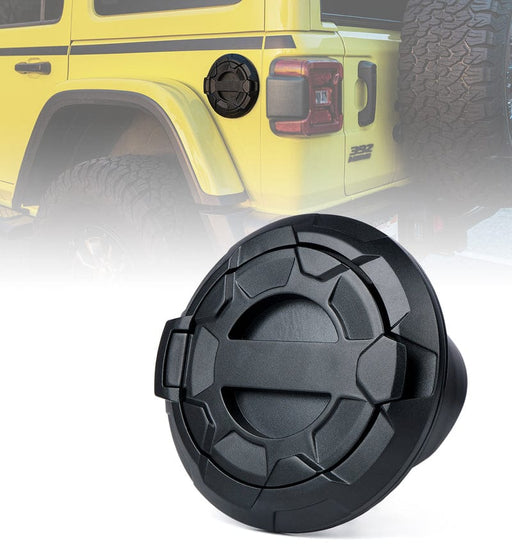 SUPAREE.COM Jeep Gas Cap Cover Without Key Latch Jeep Wrangler Gas Cap Cover with Bedrock Series for 2018-Later JL JLU Product description