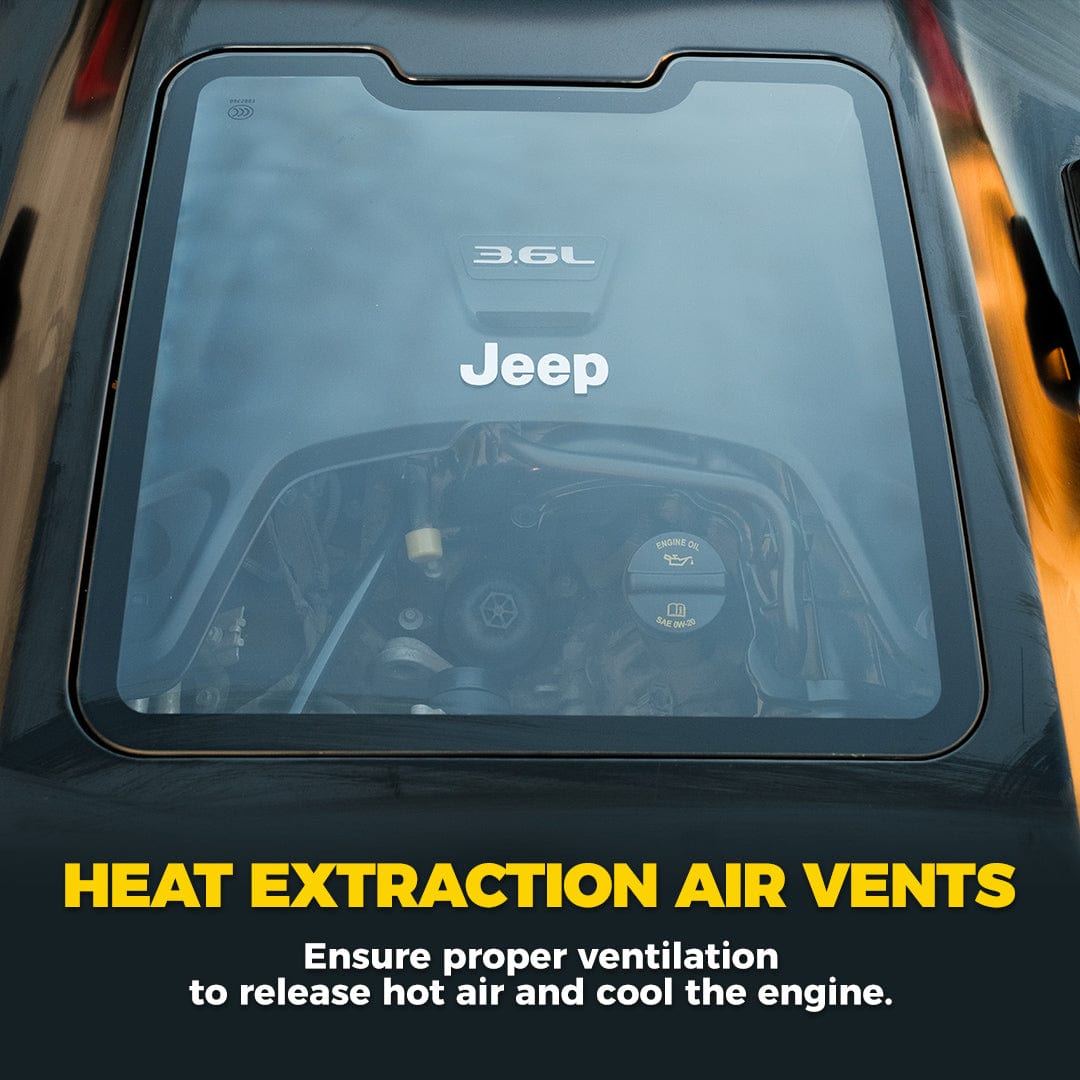 SUPAREE.COM Jeep Hood Jeep Wrangler Hood with Functional Heat Extractor for 2007 -2018 JK JKU Product description