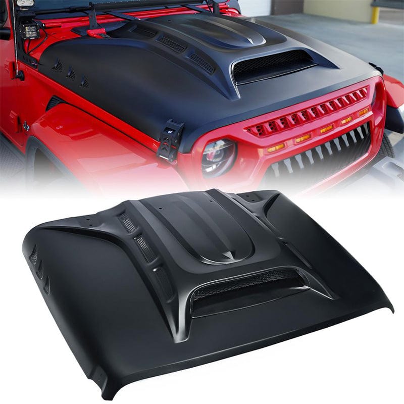 SUPAREE.COM Jeep Hood Unleash Series Jeep Hood Replacement with Functional Air vents for Wrangler JL & Gladiator JT Product description