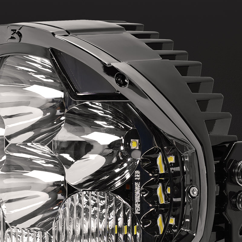 SUPAREE HELM 7 gloss black painted housing finish for a clean premium off-road lighting look