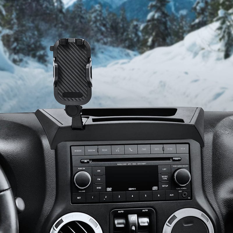 SUPAREE Jeep Accessories Suparee Jeep Phone Mount with Dash Tray Storage Box for 2011-2017 JK JKU Product description