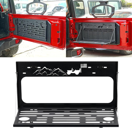 SUPAREE Jeep Accessories Suparee Jeep Wrangler New Foldable Tailgate Table for for 2007-2022 JK JKU JL JLU Product description