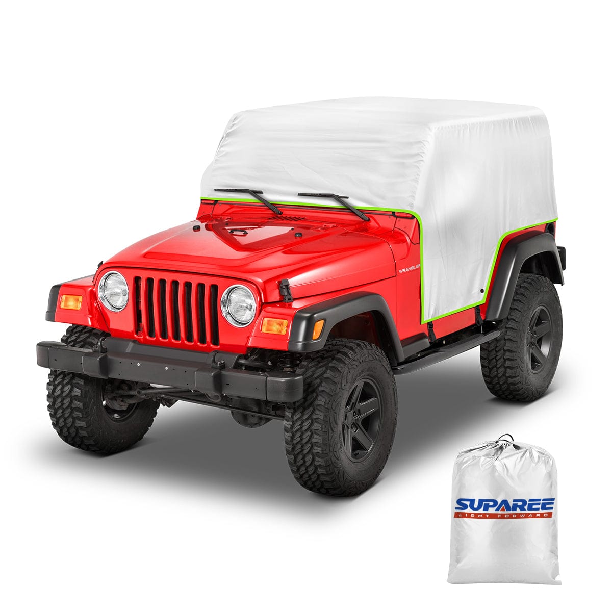 SUPAREE Jeep Cover Suparee Jeep Cab Cover Waterproof for 1976-2006 Wrangler YJ TJ 2 Door Product description
