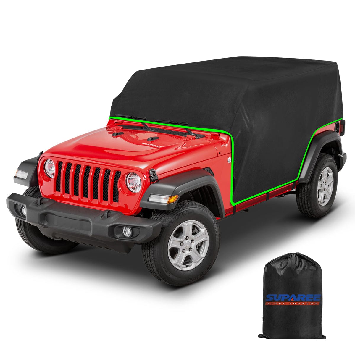 Jeep Wrangler Cover Waterproof 4 Door For Removed Top — SUPAREE