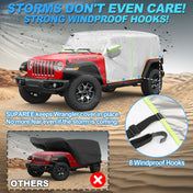 SUPAREE Jeep Cover SUPAREE Jeep Wrangler Cab Cover 4 Door for 2007-2023 JK JKU JL JLU Product description