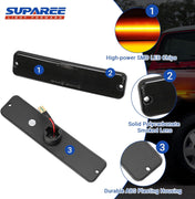 SUPAREE Jeep Side Marker Light Suparee Jeep Wrangler YJ LED Side Marker Lights with Smoked Lens for 1987-1995 Product description