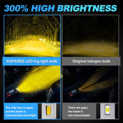 SUPAREE LED Fog Light Bulbs SUPAREE H11 H8 H16 LED Fog Light Bulbs with 3000K Amber Product description