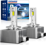 SUPAREE LED headlight bulbs SUPAREE D1S D1R LED Headlight Bulbs with 150W 6500K Cool White Product description
