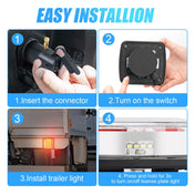 SUPAREE LED Trailer Light SUPAREE Wireless 2 PCS LED Trailer Light Kit Rechargeable Magnetic for Trailers Trucks RVs Product description