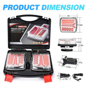 SUPAREE LED Trailer Light SUPAREE Wireless 2 PCS LED Trailer Light Kit Rechargeable Magnetic for Trailers Trucks RVs Product description