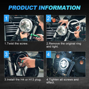 SUPAREE SUPAREE 5.75 LED Headlight Motorcycle for Sportster Dyna Street Bob Night Rod Davidson Product description