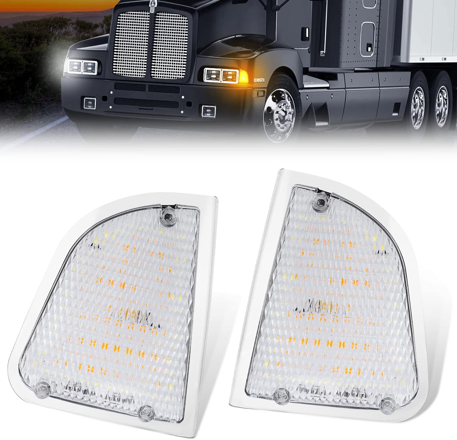 SUPAREE SUPAREE LED Turn Signal Lights Assembly for Kenworth T600 T660 K300 T300 T330 Product description