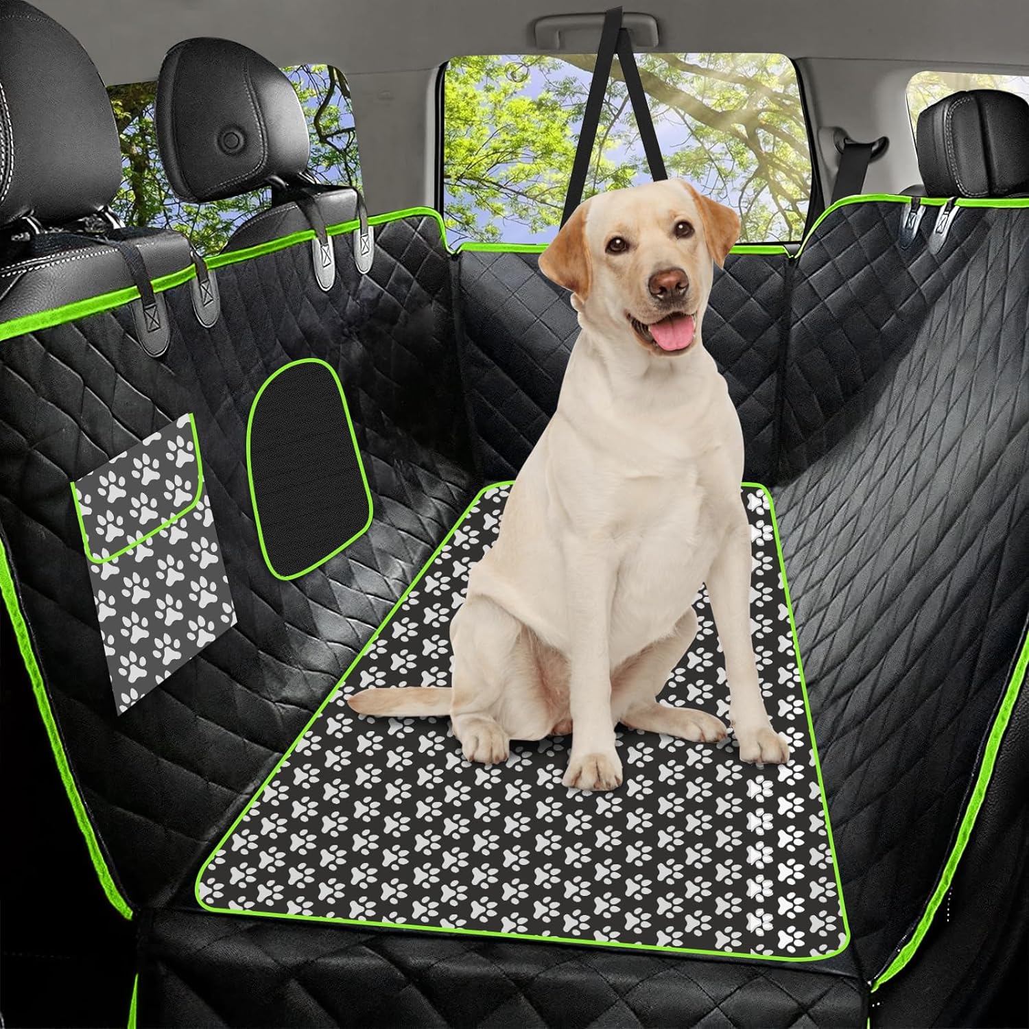 SUPAREE Upgraded Pet Car Seat Cover Dog Back Seat Cover for Trucks and Large SUV Product description